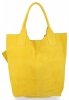 Bőr táska shopper bag Genuine Leather lime 801
